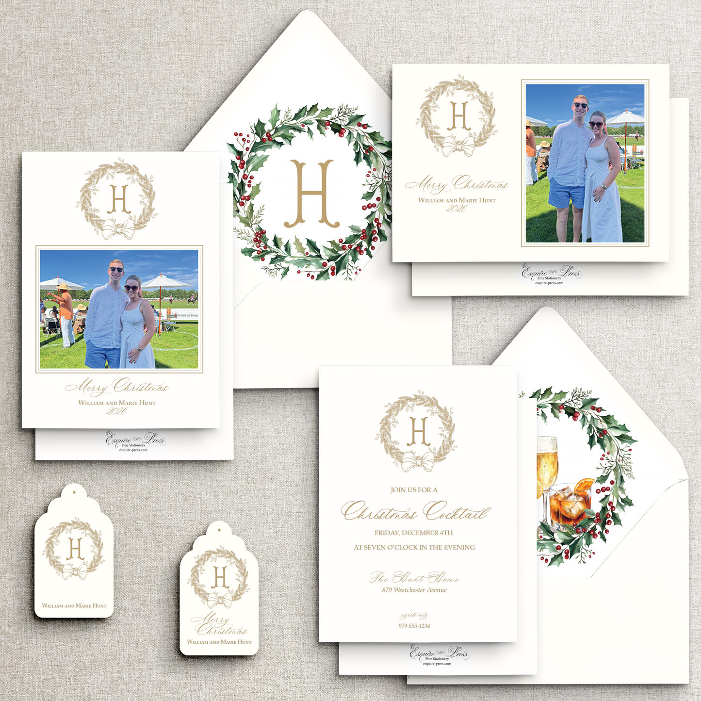 Wondrous Wreath Holiday Envelope Liner