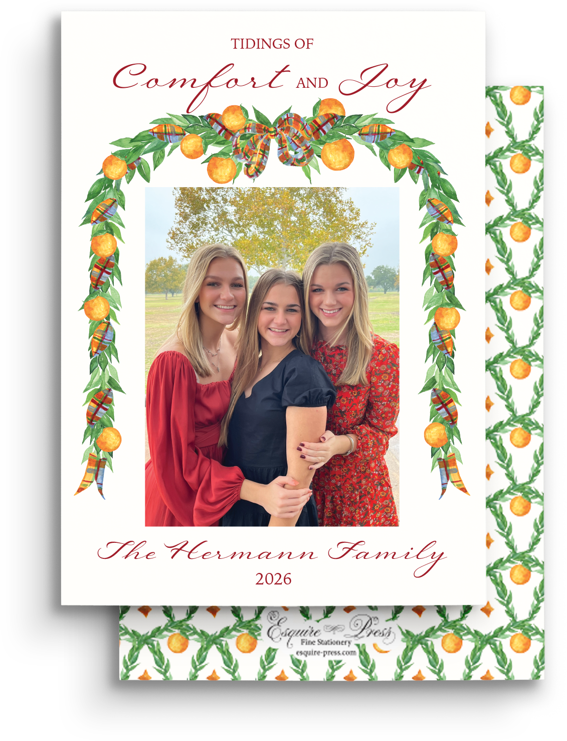 Citrus Comfort Holiday Card - Portrait