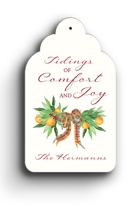 Citrus Comfort Holiday Gift Tag 1