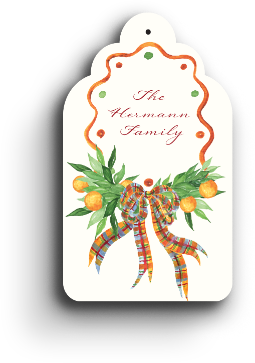 Citrus Comfort Holiday Gift Tag 2