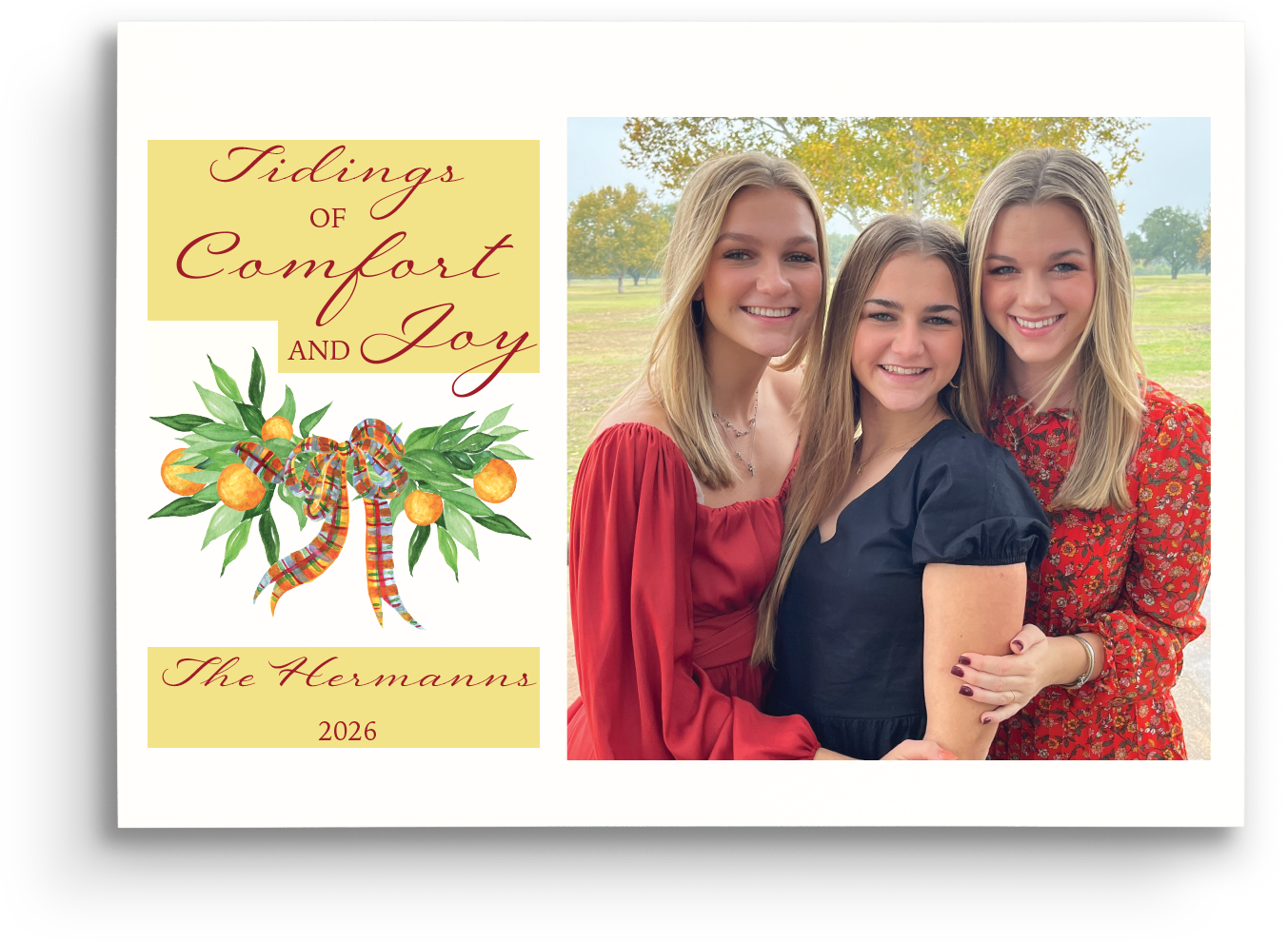 Citrus Comfort Holiday Card - Landscape
