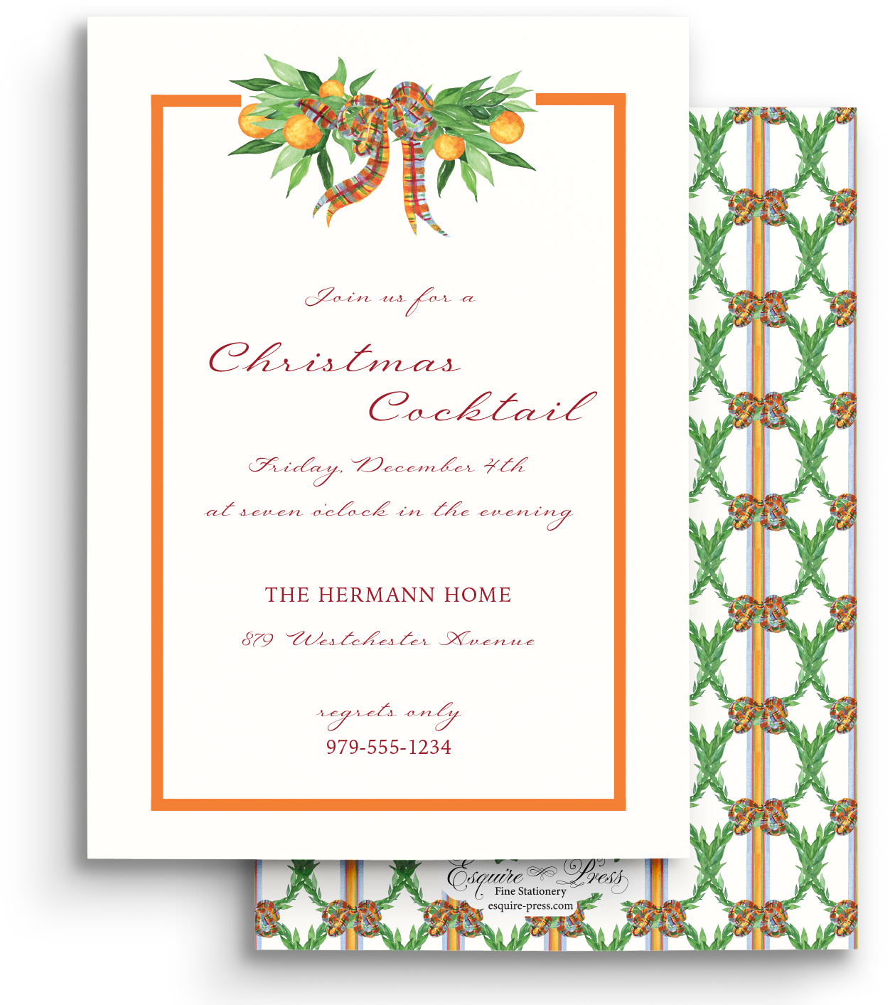 Citrus Comfort Holiday Invitation