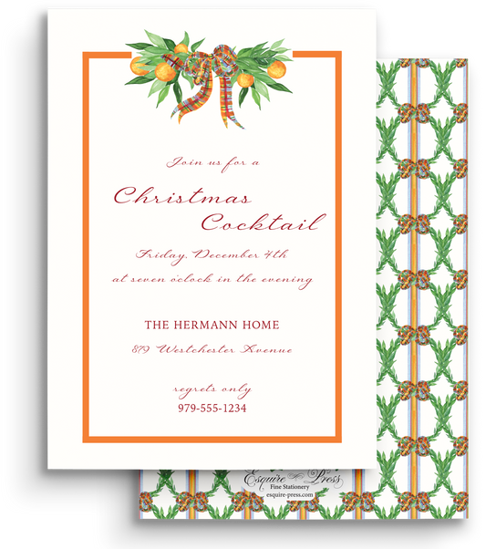 Citrus Comfort Holiday Invitation