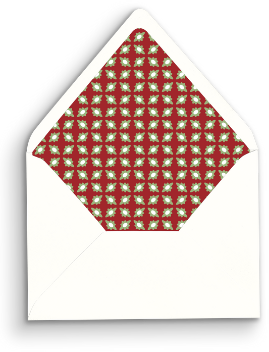 Festive Flourish Holiday Envelope Liner