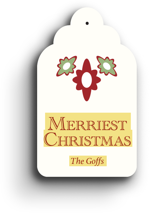 Festive Flourish Holiday Gift Tag 2