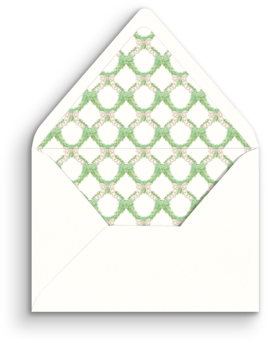 Grandmillennial Holiday Envelope Liner