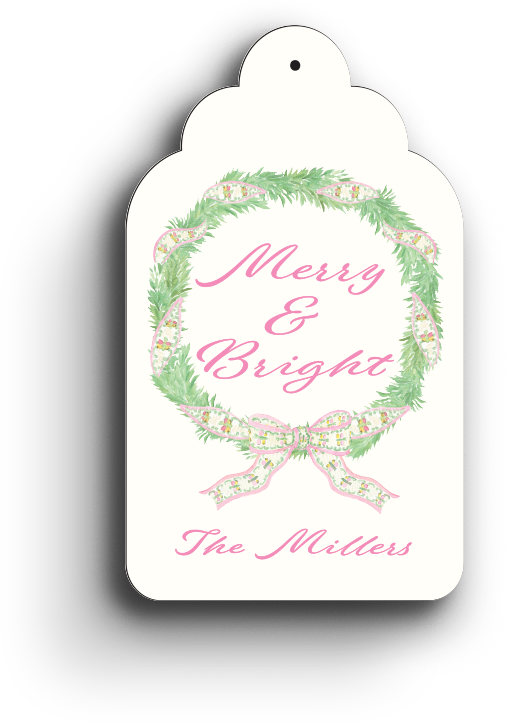 Grandmillennial Holiday Gift Tag 1