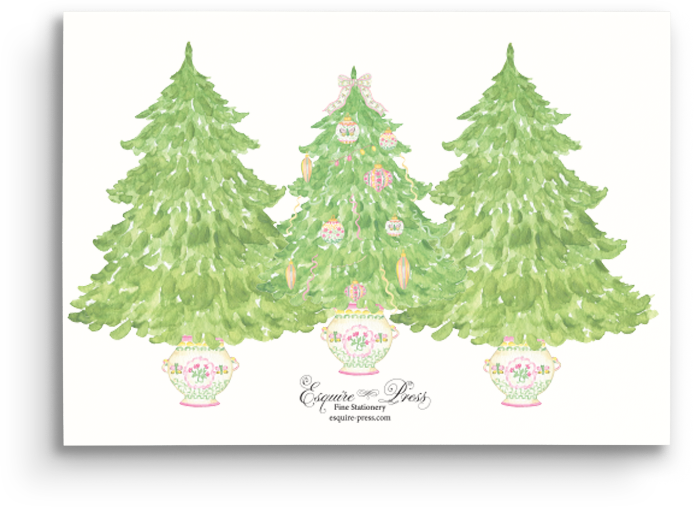 Grandmillennial Holiday Card - Landscape