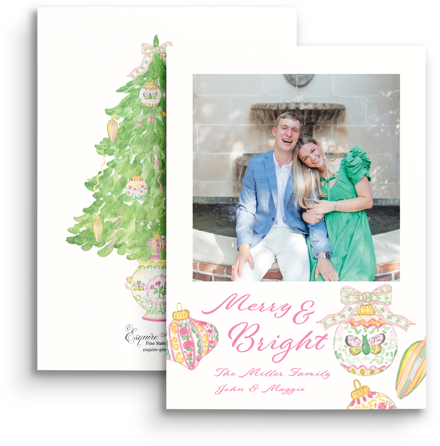 Grandmillennial Holiday Card - Portrait