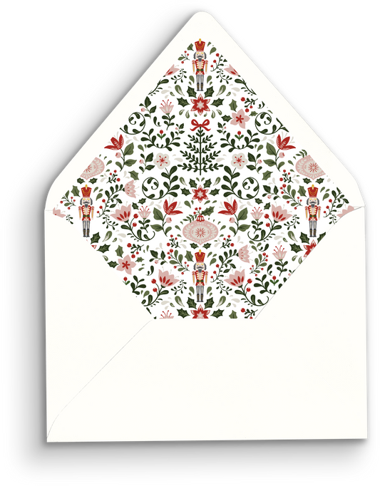 Holiday Floral Envelope Liner