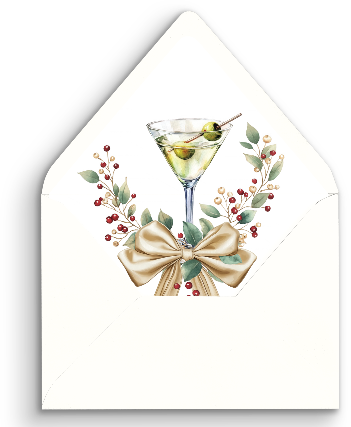 Married Christmas Holiday Party Envelope Liner