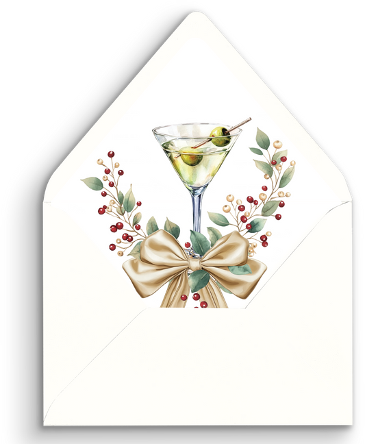 Married Christmas Holiday Party Envelope Liner