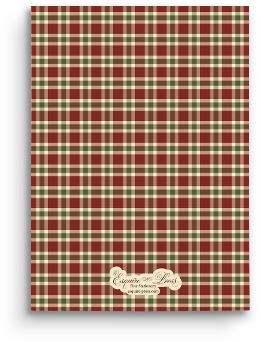 Tartan Elegance Holiday Card - Portrait