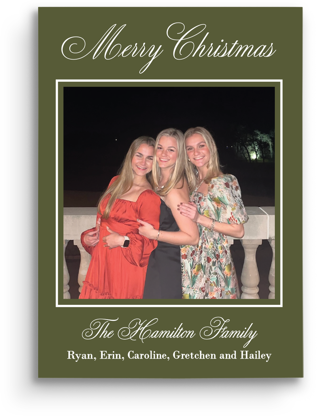 Tartan Elegance Holiday Card - Portrait