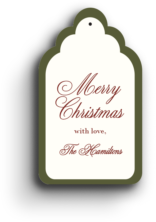 Tartan Elegance Holiday Gift Tag 2