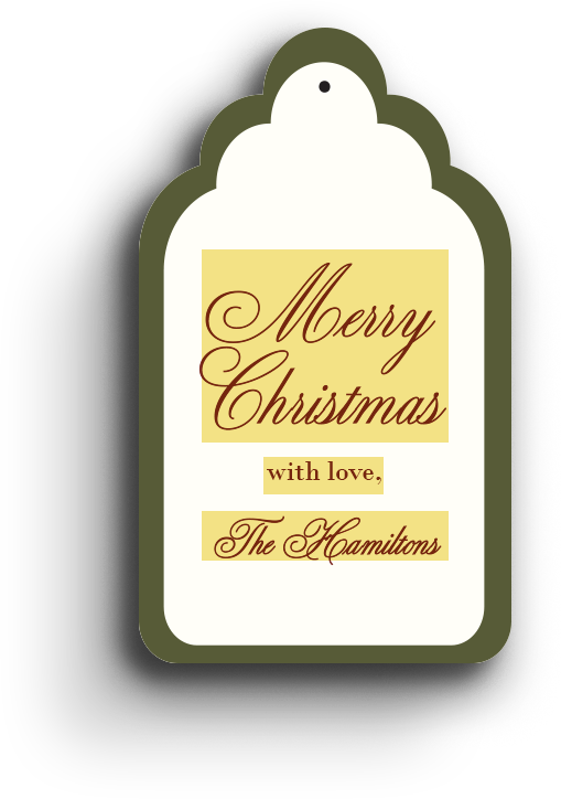 Tartan Elegance Holiday Gift Tag 2