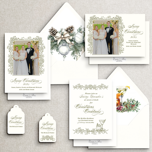 Botanical Holiday Envelope Liner