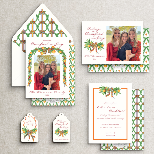Citrus Comfort Holiday Envelope Liner