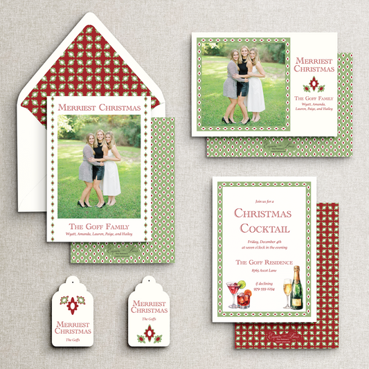 Festive Flourish Holiday Envelope Liner