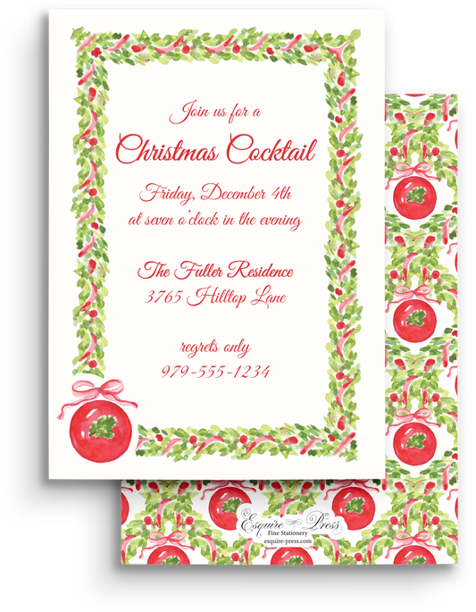 Timeless Tidings Holiday Invitation