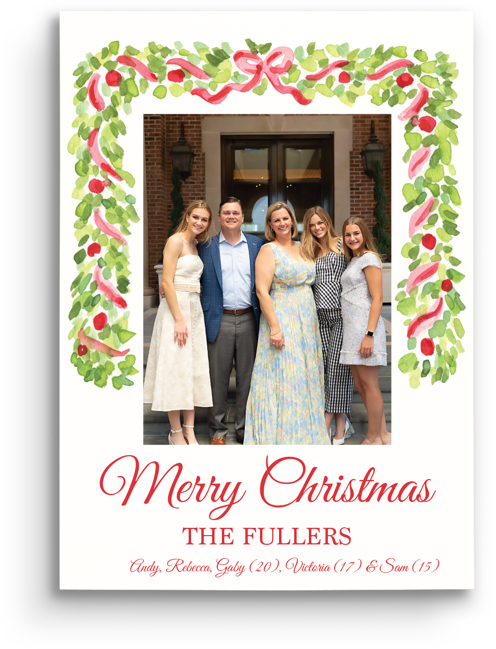 Timeless Tidings Holiday Card - Portrait