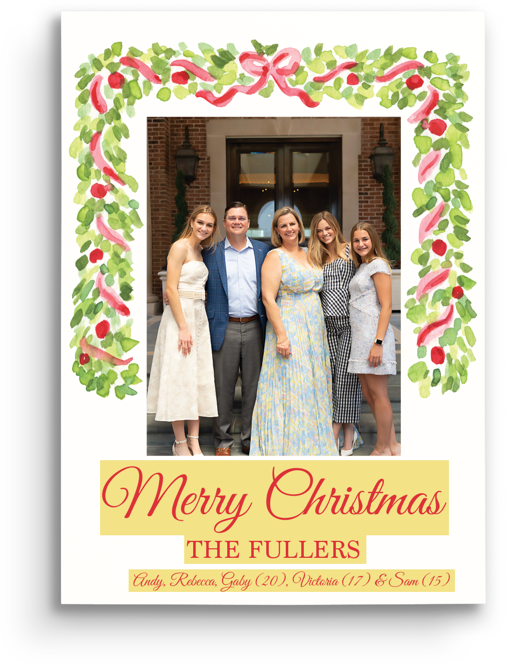 Timeless Tidings Holiday Card - Portrait