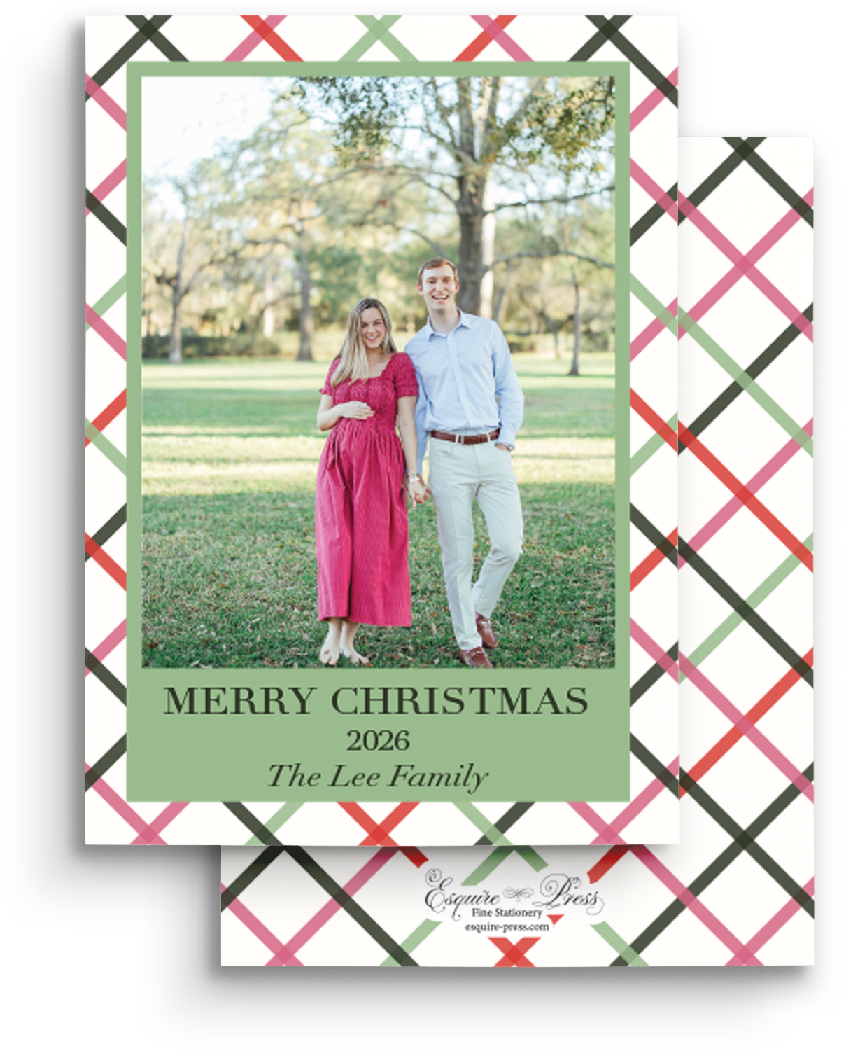 Winter Sage Holiday Card - Portrait