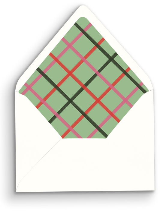 Winter Sage Holiday Envelope Liner