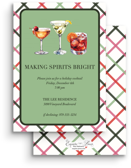 Winter Sage Holiday Invitation