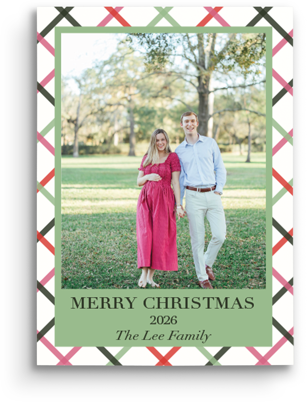 Winter Sage Holiday Card - Portrait
