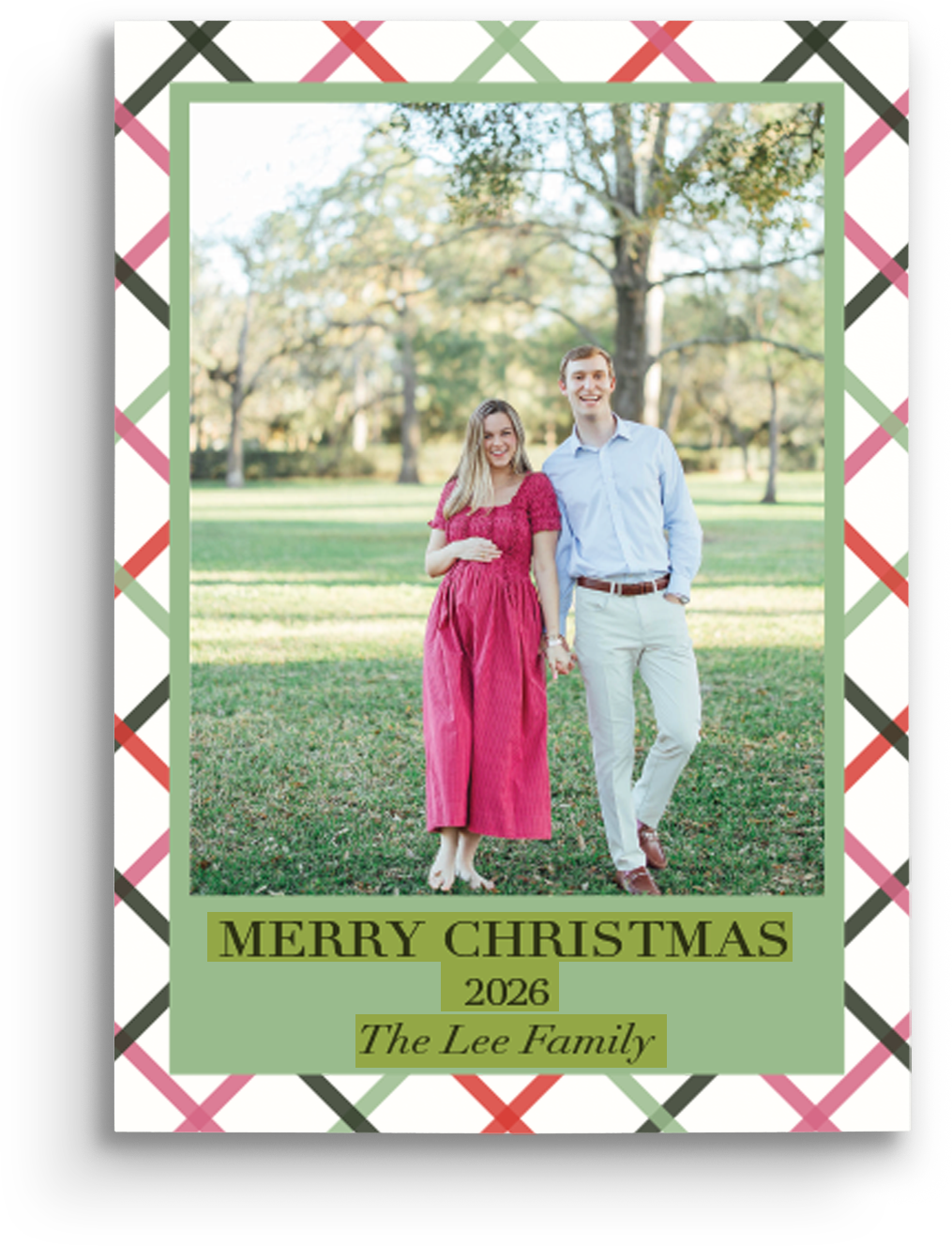 Winter Sage Holiday Card - Portrait