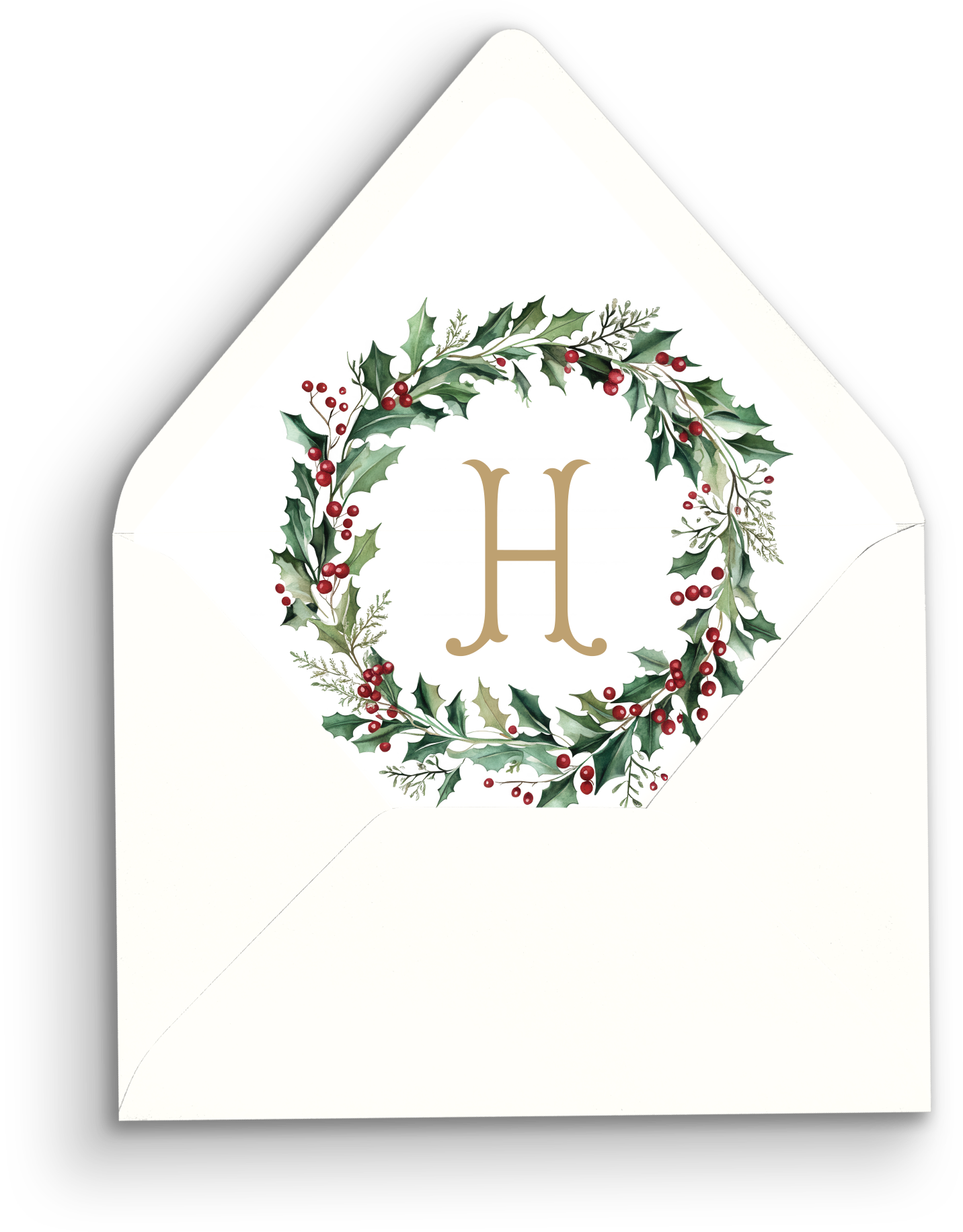 Wondrous Wreath Holiday Envelope Liner