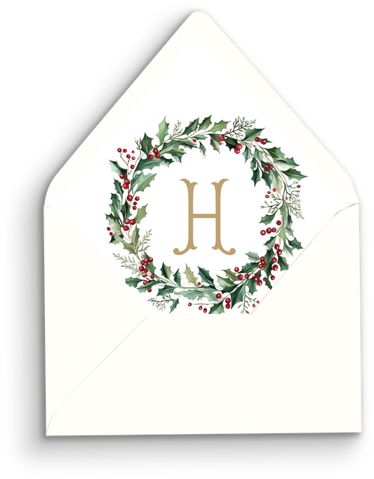 Wondrous Wreath Holiday Envelope Liner