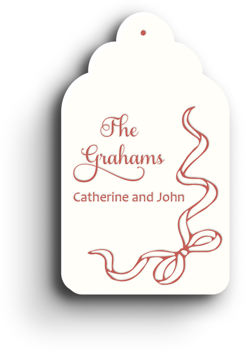 Wrapped in Joy Holiday Letterpress Gift Tag 1