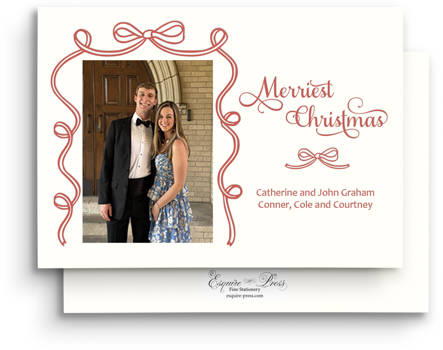 Wrapped in Joy Letterpress Holiday Card - Landscape
