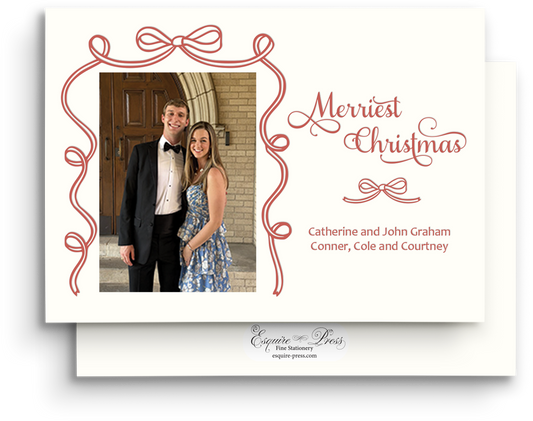 Wrapped in Joy Letterpress Holiday Card - Landscape