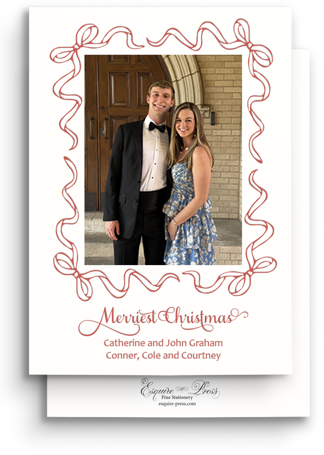 Wrapped in Joy Letterpress Holiday Card - Portrait