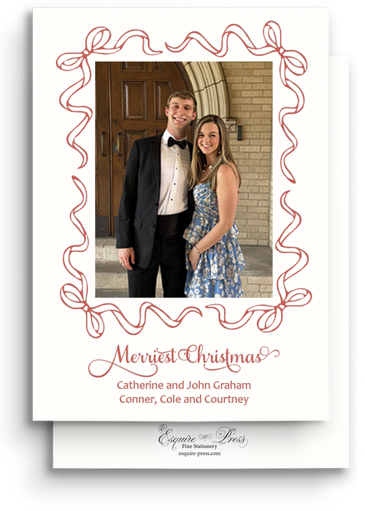 Wrapped in Joy Letterpress Holiday Card - Portrait